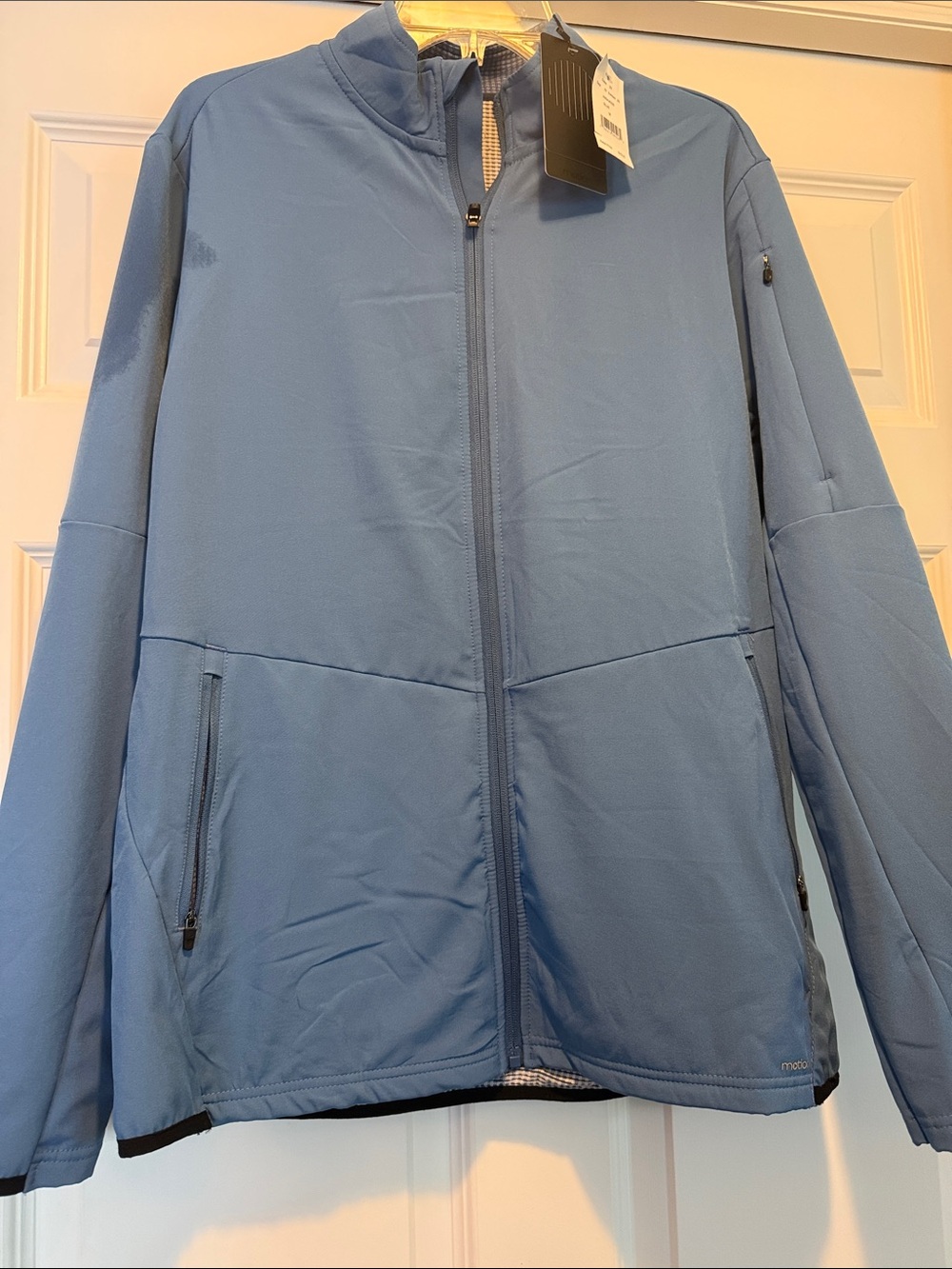 Men's Motion Light Blue Full-Zip Jacket Size M NWT